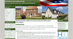 Desktop Screenshot of mcguiredixlakehursthousing.com