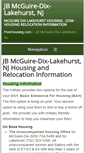Mobile Screenshot of mcguiredixlakehursthousing.com
